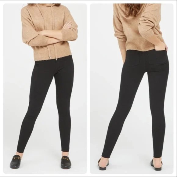 SPANX Denim - Spanx Black Jean-ish Ankle Leggings Jeggings Size M